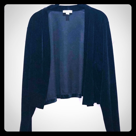Calvin Klein Sweaters - Calvin Klein Velvet Shrug 2XL